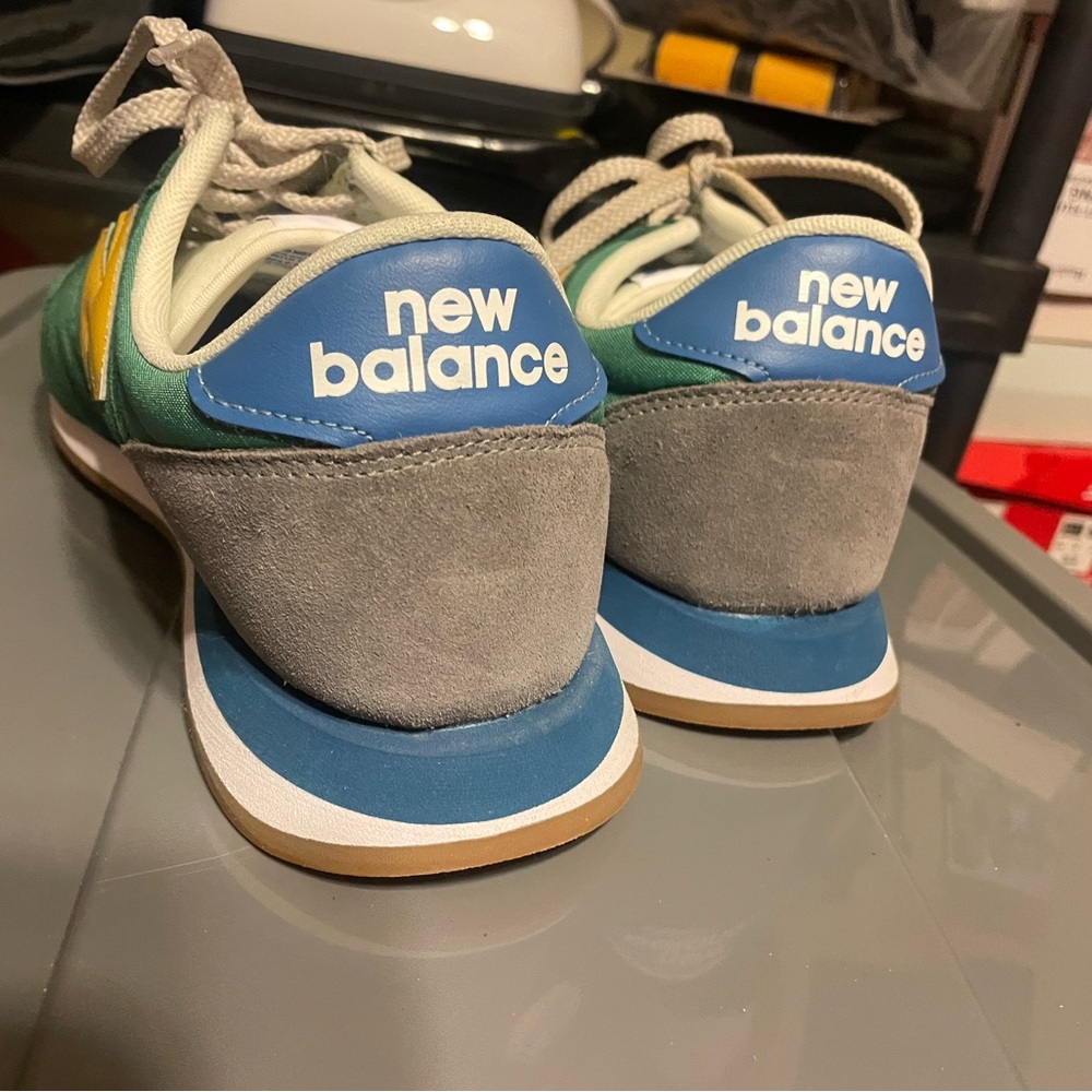New Balance Men’s Green and Yellow Sneakers, size 13 - Picture 5 of 10